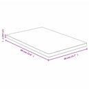 bordplade 40x60x2,5 cm bambus