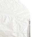 pavillon med tag 4,46x4,08x3,22 m polyethylen hvid