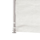 pavillon med tag 11,15x4,08x3,22 m polyethylen hvid