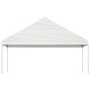 pavillon med tag 13,38x5,88x3,75 m polyethylen hvid