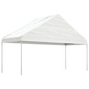pavillon med tag 15,61x5,88x3,75 m polyethylen hvid