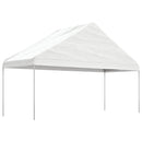 pavillon med tag 17,84x5,88x3,75 m polyethylen hvid