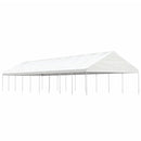 pavillon med tag 20,07x5,88x3,75 m polyethylen hvid