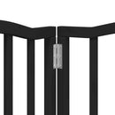 hundelåge med dør 12 paneler 600 cm foldbar poppeltræ sort