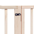 hundelåge med dør 6 paneler 480 cm foldbar poppeltræ