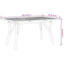 havebord 150x90x75 cm massivt akacietræ