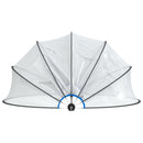 poolkuppel 376x188 cm rund PVC