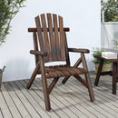 havestol 68x68x103 cm massivt grantræ