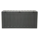 opbevaringsboks 118x53x57 cm polypropylen sort