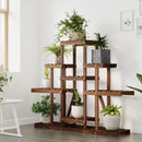 blomsterstativ 110x25x98 cm massivt fyrretræ