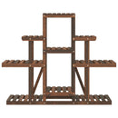 blomsterstativ 110x25x98 cm massivt fyrretræ