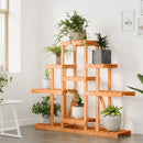 blomsterstativ 110x25x98 cm massivt fyrretræ
