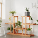 blomsterstativ 110x25x73 cm massivt fyrretræ
