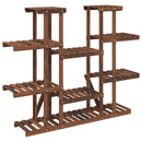 blomsterstativ 110x25x110,5 cm massivt fyrretræ
