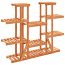blomsterstativ 110x25x110,5 cm massivt fyrretræ