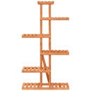 blomsterstativ 75x25x140,5 cm massivt fyrretræ