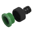 haveslange med tilbehørssæt 0,5" 10 m PVC grøn