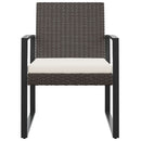 havestole 2 stk. PP og rattan sort