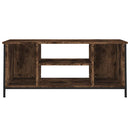 tv-bord 102x35x45 cm konstrueret træ røget egetræsfarve