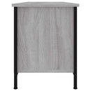 tv-bord 102x35x45 cm konstrueret træ grå sonoma-eg