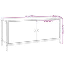tv-bord med låger 102x35x45 cm konstrueret træ sonoma-eg