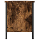 tv-bord med låger 102x35x45 cm konstrueret træ røget egetræ