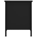 tv-bord med låger 60x35x45 cm konstrueret træ sort