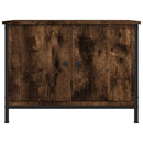 tv-bord m. låger 60x35x45 cm konstrueret træ røget egetræsfarve