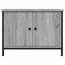 tv-bord med låger 60x35x45 cm konstrueret træ grå sonoma-eg