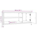 tv-bord 100x40x45 cm konstrueret træ røget egetræsfarve