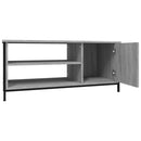 tv-bord 100x40x45 cm konstrueret træ grå sonoma-eg