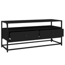 tv-bord 100x35x45 cm konstrueret træ sort