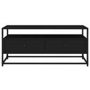 tv-bord 100x35x45 cm konstrueret træ sort