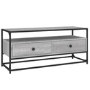 tv-bord 100x35x45 cm konstrueret træ grå sonoma-eg