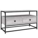 tv-bord 80x35x45 cm konstrueret træ grå sonoma-eg
