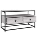 tv-bord 80x35x45 cm konstrueret træ grå sonoma-eg