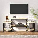 tv-bord 117x35x52 cm konstrueret træ sonoma-eg