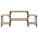 tv-bord 117x35x52 cm konstrueret træ sonoma-eg