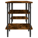 tv-bord 102x35x45,5 cm konstrueret træ røget egetræsfarve