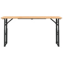 foldbart barbord 170x50x75/105 cm massivt grantræ