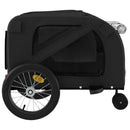 cykeltrailer til kæledyr oxfordstof og jern sort