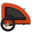 cykeltrailer til kæledyr oxfordstof og jern orange