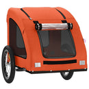 cykeltrailer til kæledyr oxfordstof og jern orange