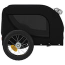cykeltrailer til kæledyr oxfordstof og jern sort