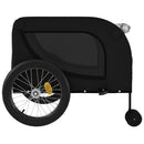 cykeltrailer til kæledyr oxfordstof og jern sort