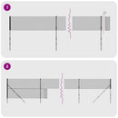 trådhegn med jordspyd 1,4x25 m grøn