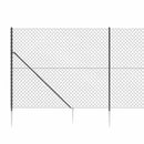 trådhegn med jordspyd 1,8x25 m antracitgrå