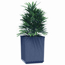 plantekasser 4 stk. 30x30x37 cm polypropylen blågrå