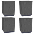 plantekasser 4 stk. 30x30x37 cm polypropylen sort