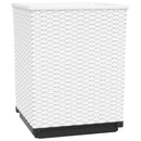 plantekasser 4 stk. 30x30x37 cm polypropylen hvid